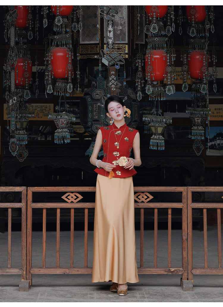 Maren Graceful Qipao Cheongsam Two Piece