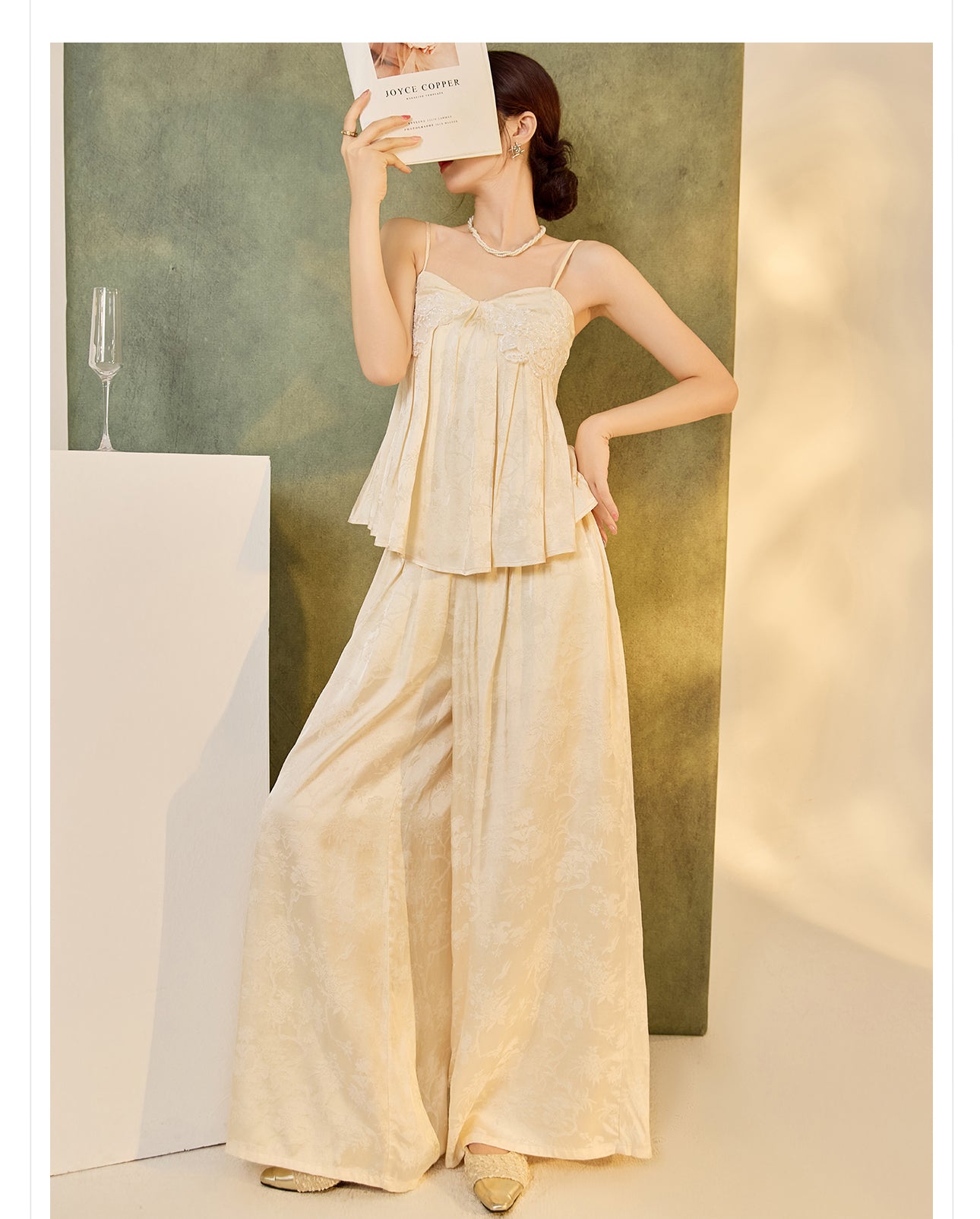 Paige Found Bliss Qipao Cheongsam Three-Piece Suit