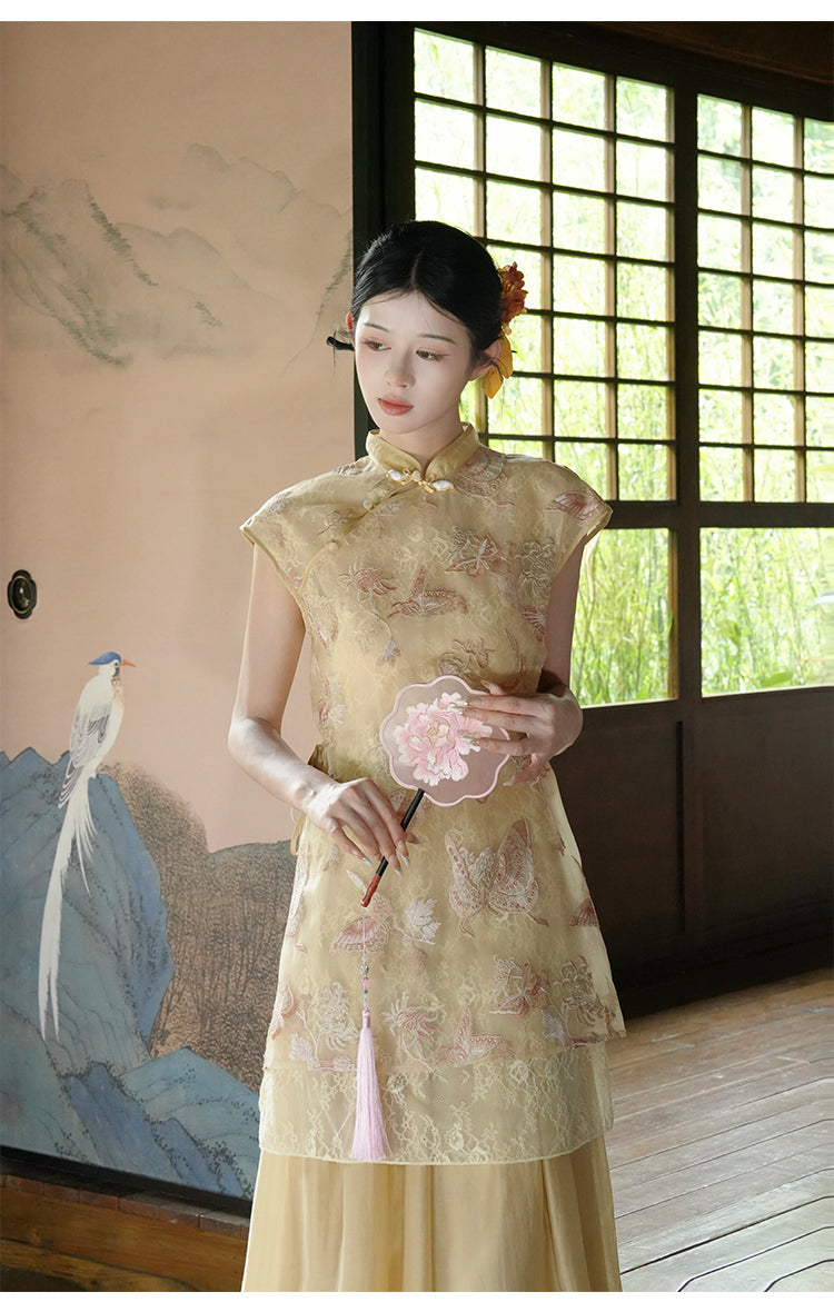 Astrid Found Bliss Qipao Cheongsam Two Piece