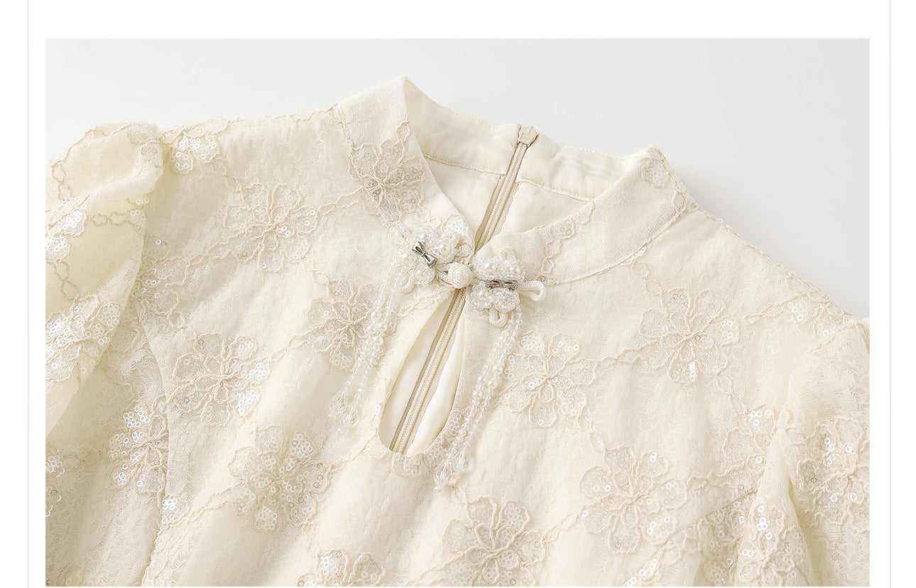 Mariana Found Bliss Embroidery Qipao Cheongsam