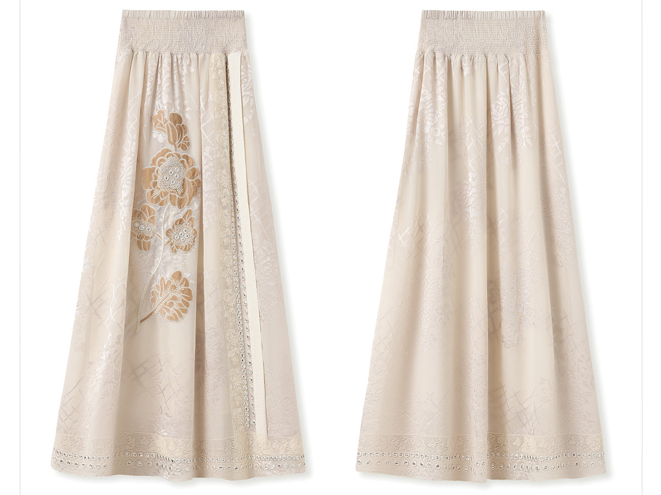 Michelle Captivating Embroidery Qipao Cheongsam Two Piece