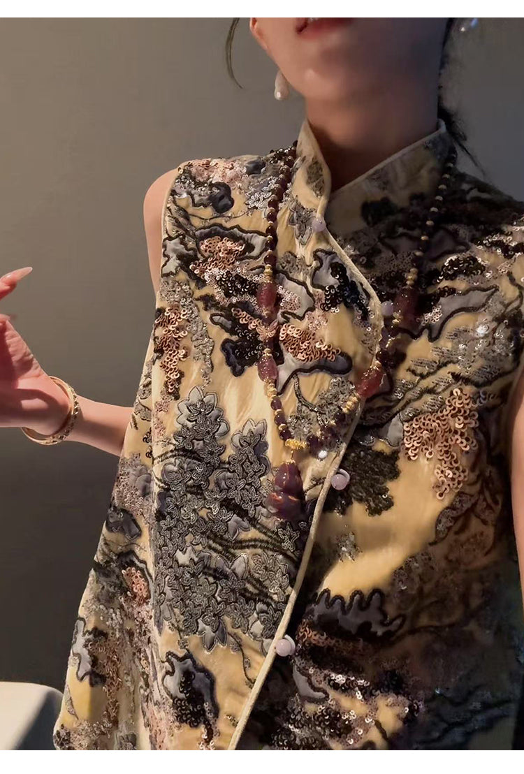Kayleigh Graceful Qipao Cheongsam Three Piece