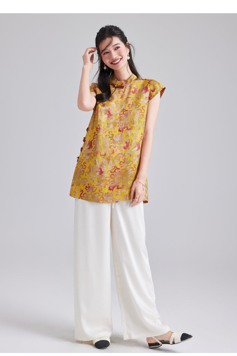 Silk Evangeline Gorgeous Qipao Cheongsam Top