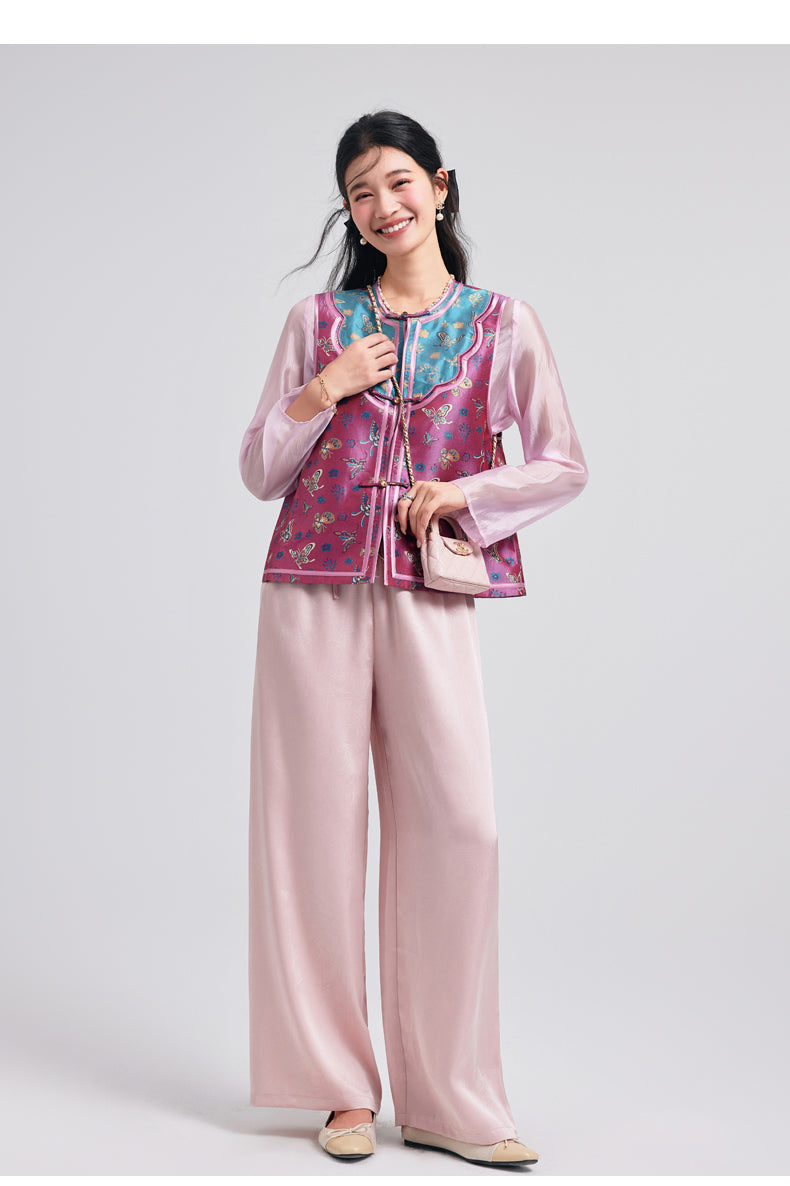 Silk Julianna Glamorous Qipao Cheongsam Vest Top