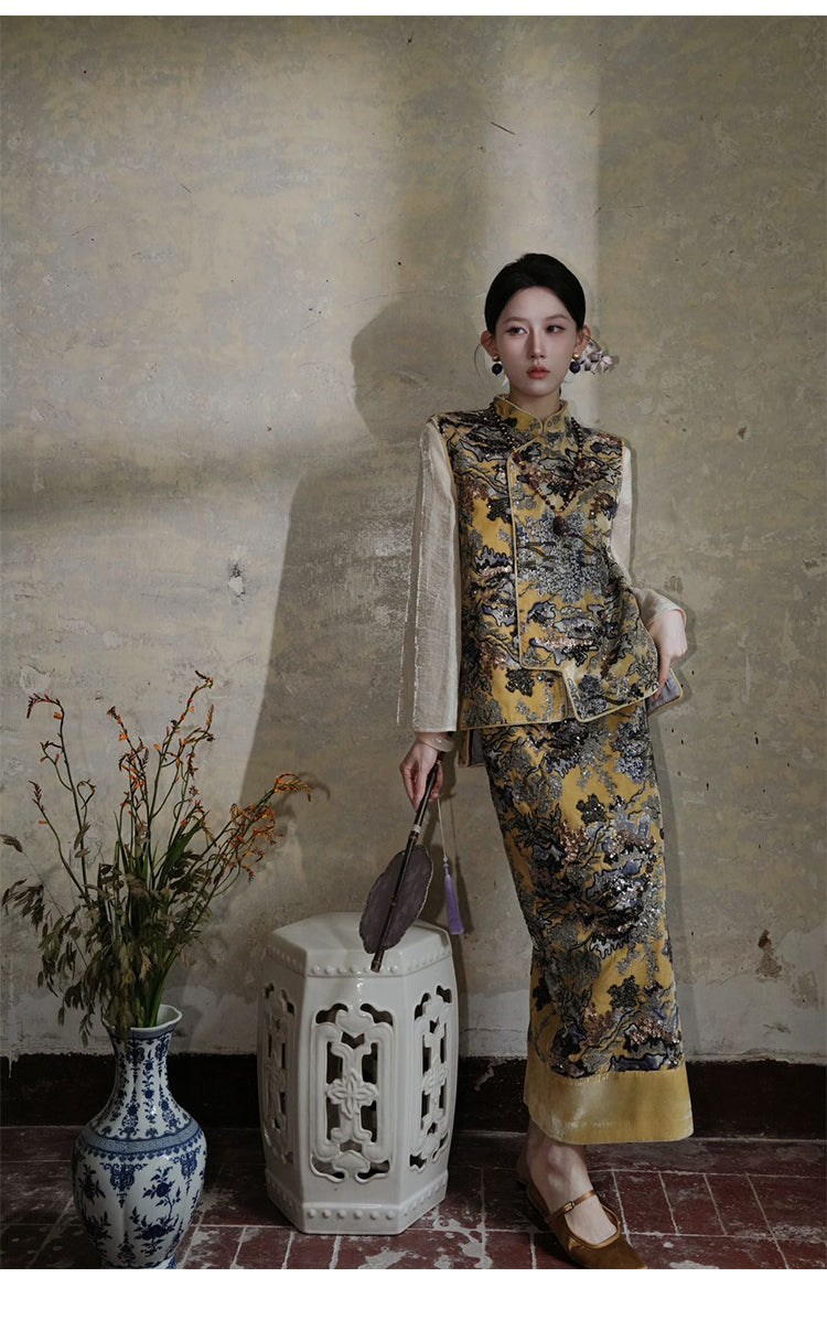 Kayleigh Graceful Qipao Cheongsam Three Piece