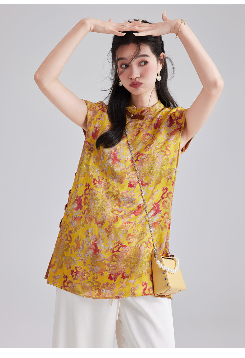 Silk Evangeline Gorgeous Qipao Cheongsam Top