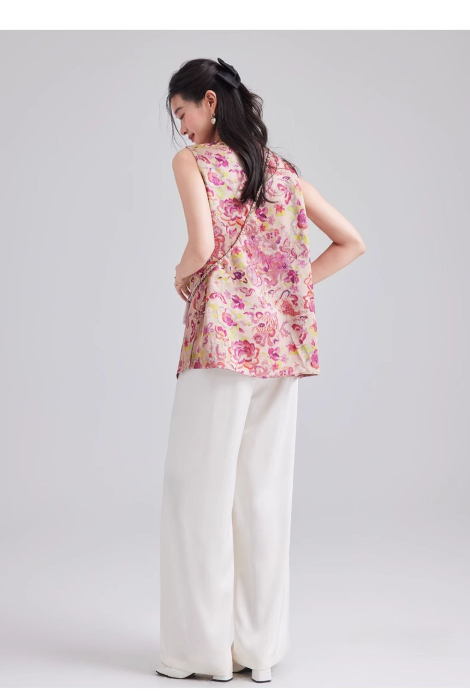 Camille Gorgeous Qipao Cheongsam Vest Top