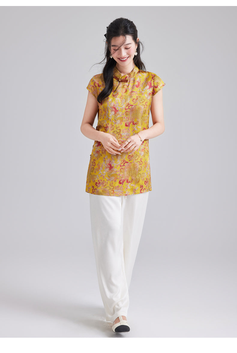 Silk Evangeline Gorgeous Qipao Cheongsam Top