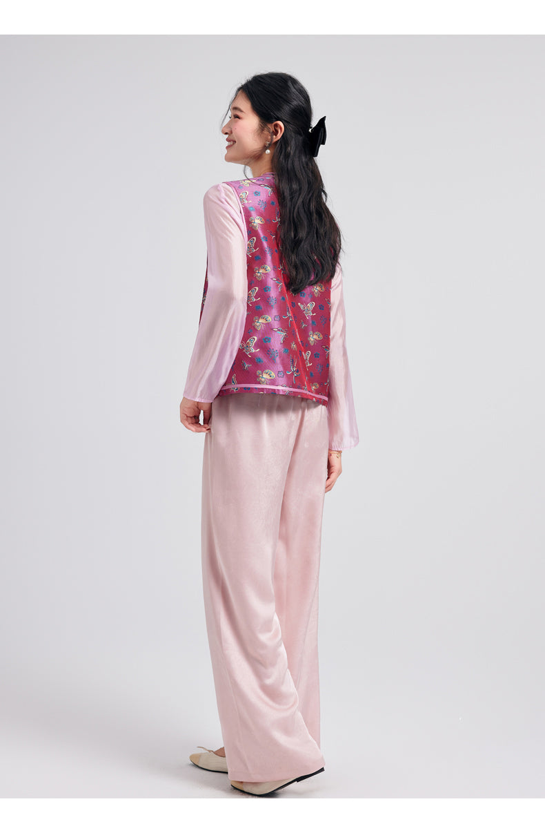 Silk Julianna Glamorous Qipao Cheongsam Vest Top