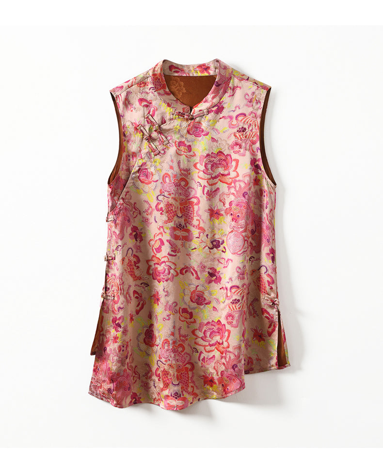 Camille Gorgeous Qipao Cheongsam Vest Top