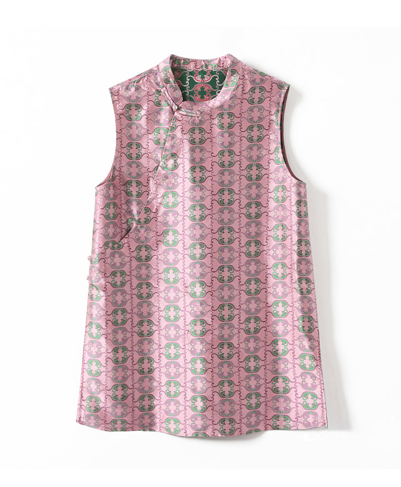 Silk Jane Good-Looking Qipao Cheongsam Vest Top
