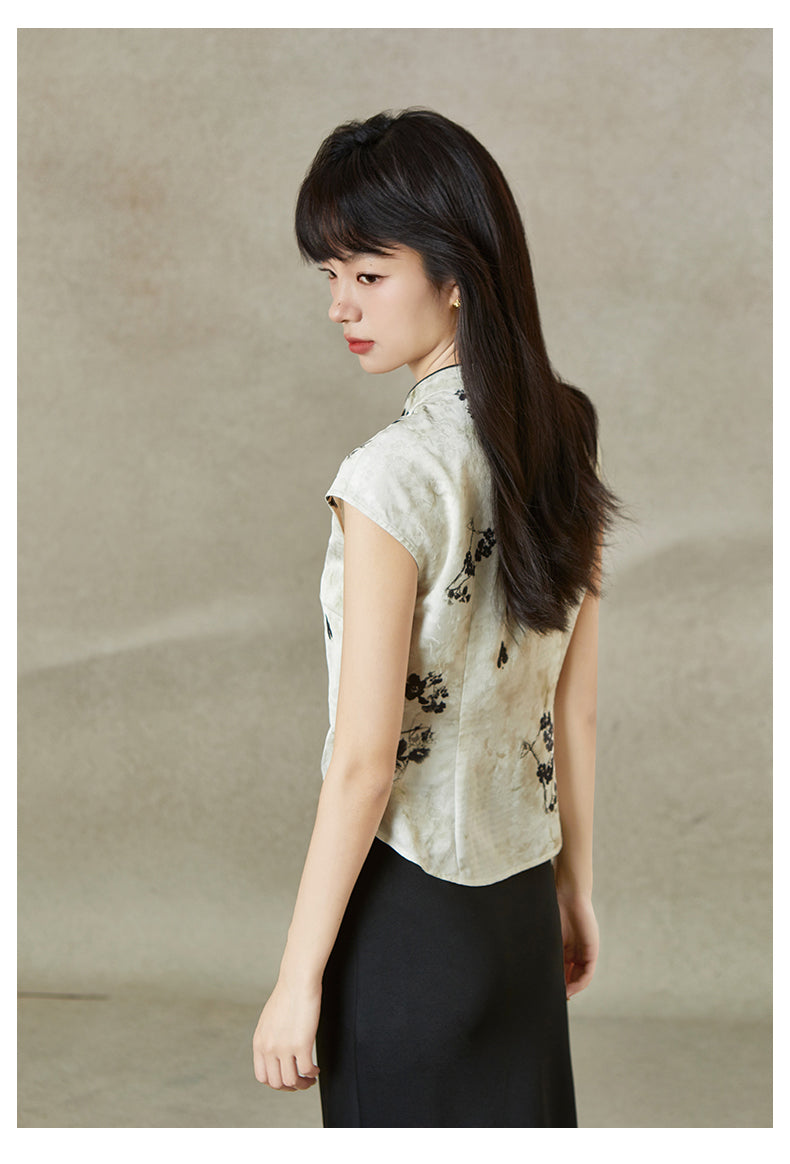 Isabel Festive Embroidery Qipao Cheongsam Top