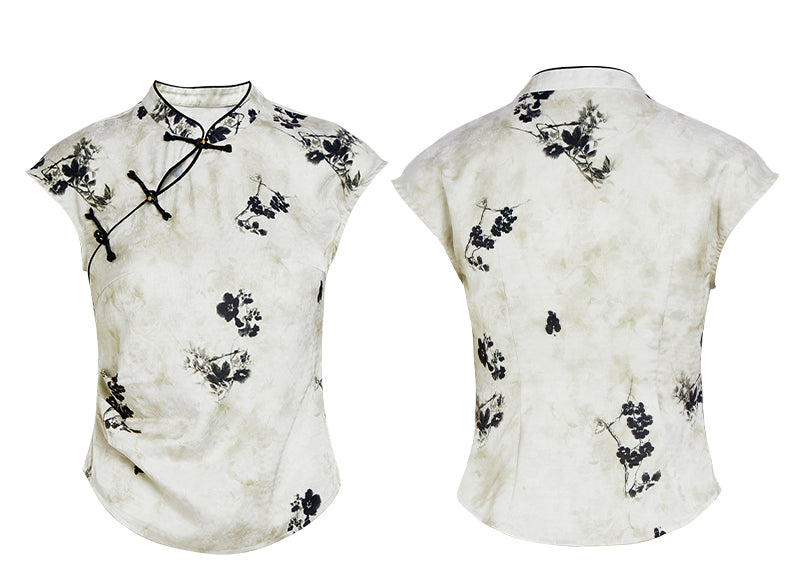 Isabel Festive Embroidery Qipao Cheongsam Top