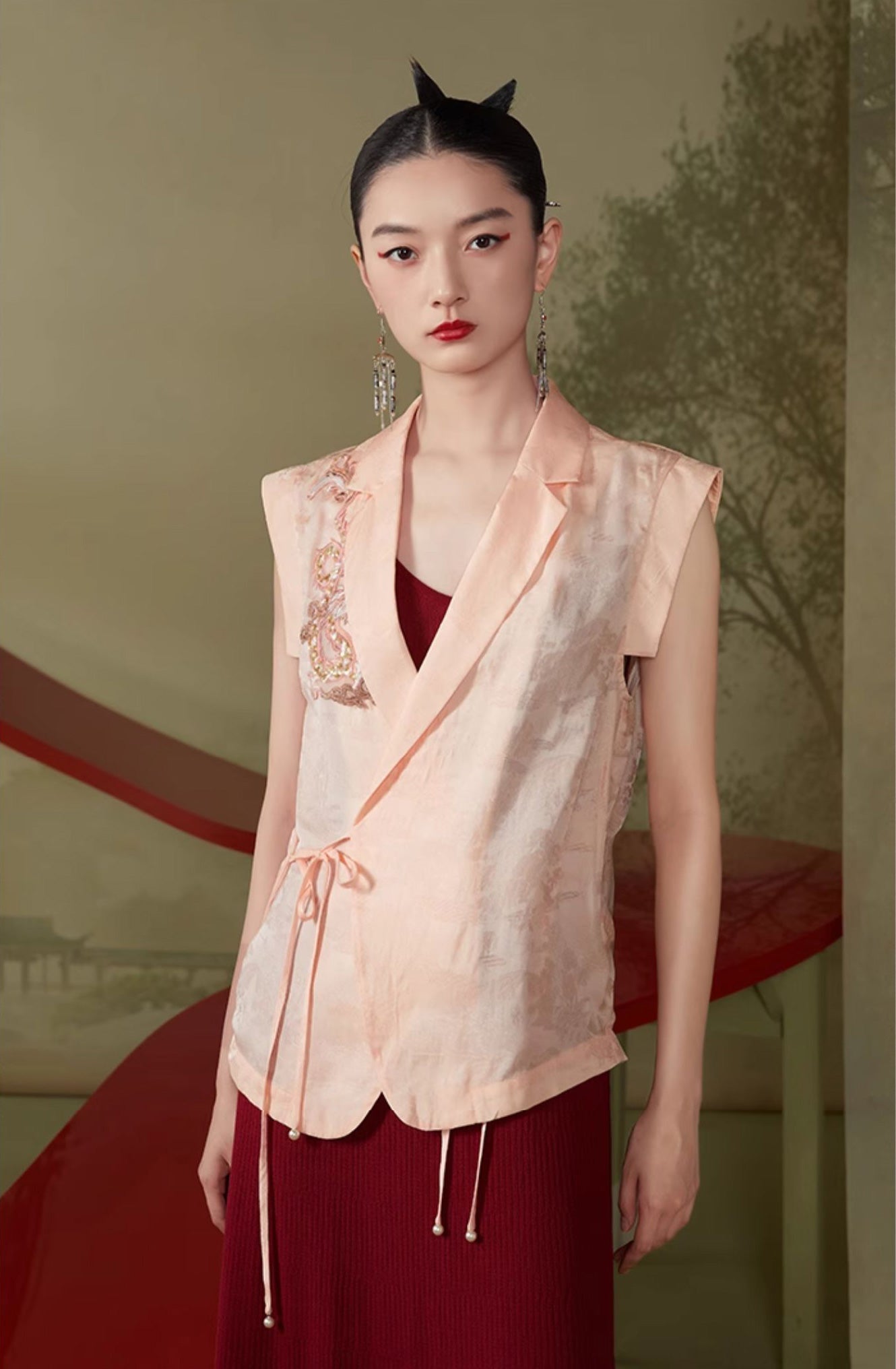 Giovanna Next Level Qipao Cheongsam Vest Top