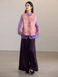 Ming Blush Embroidered Cheongsam Vest