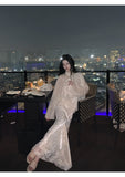 Acme Tailored Velvet Qipao Jacket Cheongsam Sequin Lace Two-Piece Set