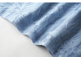 Luster 2-Piece Sky Blue Embroidered Cheongsam Set