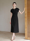 Lace Black Slim Fit Cheongsam Dress