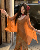 Clarice Shimmering Butterfly Strap Cheongsam Qipao Dress