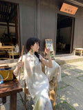 Analia Lovely Qipao Cheongsam Embroidery Vest Top