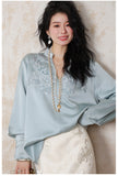 Paisleigh Delightful Embroidery Qipao Cheongsam Top
