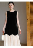 Jessamine Smoky Black Silk Cheongsam Dress