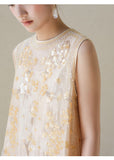 Radiance 2-Piece Light Gold Embroidered Cheongsam Top