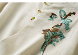 Summit Off-White Jacquard Cheongsam Top