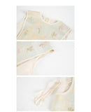 Tabitha 2-Piece Jacquard Embroidered Vest Set Cheongsam