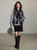 Ursula Black Sequin Embroidered Vest Cheongsam