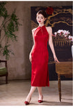 Hazel Velvet Charm Qipao Cheongsam