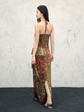 Paramount Retro Red Fitted Cheongsam Top