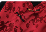 Yuan Burgundy Cheongsam Dress