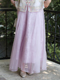 Lena Light Taro Purple Cheongsam Skirt