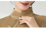 Pleated Cora Elegant Qipao Cheongsam