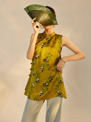 Brynn Charming Qipao Cheongsam Vest Top