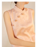 Gladiolus Good-Looking Embroidery Qipao Cheongsam Dress