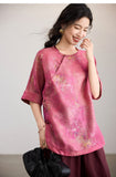 Yuna Light Purple Jacquard Cheongsam Top