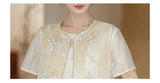 Gwendolyn Spectacular Embroidery Qipao Cheongsam Two Piece
