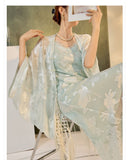 Elsa Silken Bloom Qipao Cheongsam Two Piece