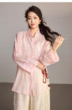 Ella Black Beaded Modern Shirt Cheongsam