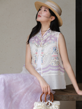 Grande 2-Piece Light Purple Silk Cheongsam Top