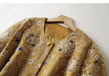 Juliana Olive Yellow Embroidered Cheongsam Top