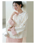 Iris Soft Apricot Relaxed Cheongsam Top