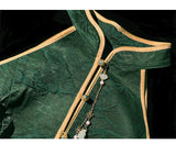 Silk Rosemary Good-Looking Qipao Cheongsam Two Piece