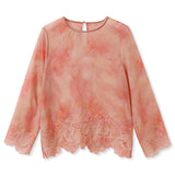 Silk Effie Velvet Grace Embroidery Qipao Cheongsam Shirt