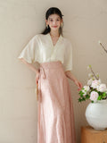Starlight 2-Piece Xiu Apricot Top with Skirt Cheongsam