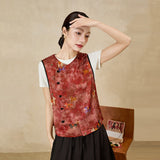 Bianca Red Jacquard Cheongsam Vest