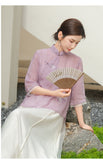 Marlowe Remarkable Embroidery Qipao Cheongsam Top