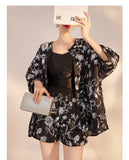 Sunflower Graceful Embroidery Qipao Cheongsam Two Piece